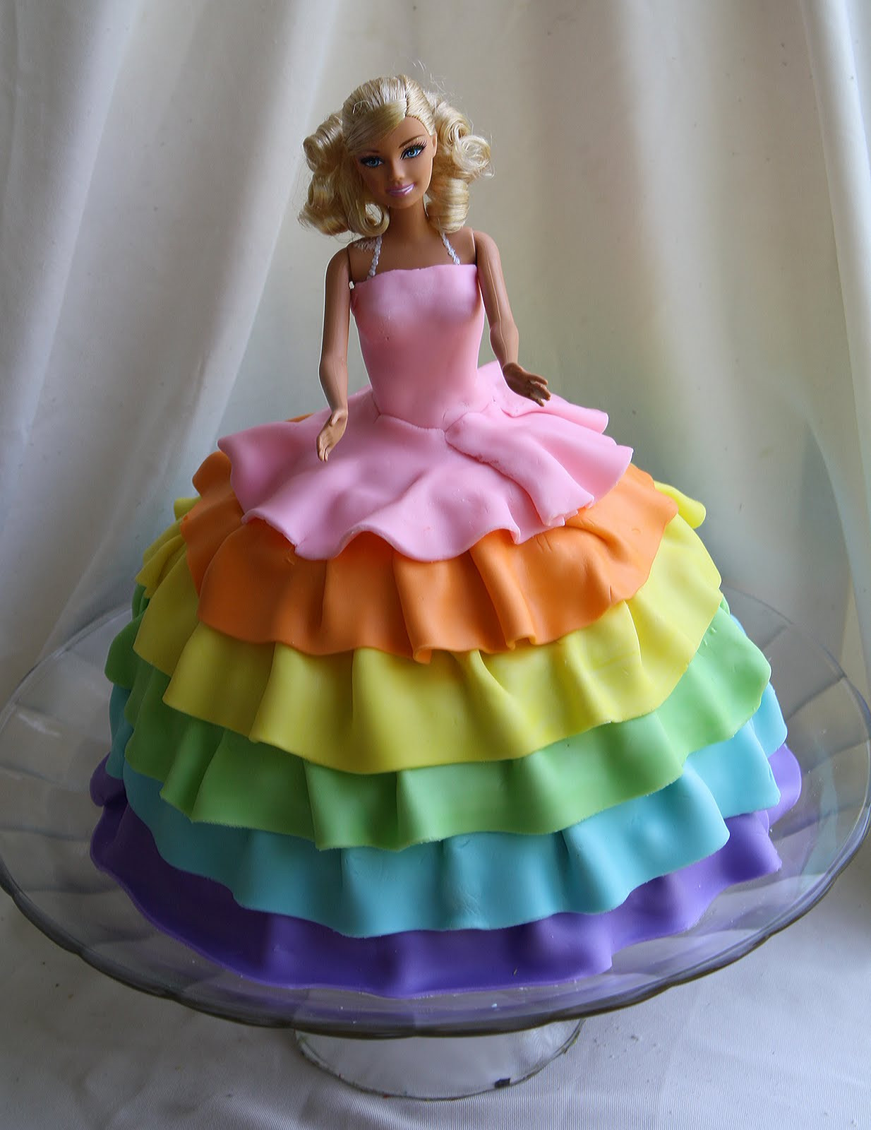 Best ideas about Barbie Birthday Cake
. Save or Pin Rainbow Barbie Cake Now.