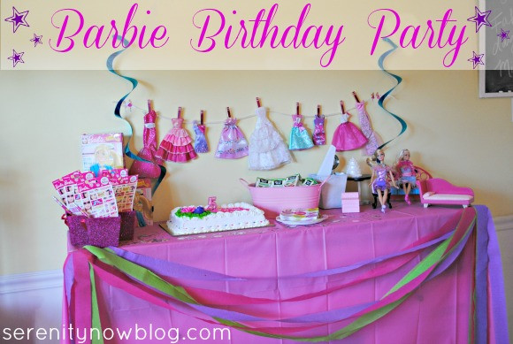 Best ideas about Barbie Birthday Party Ideas
. Save or Pin Serenity Now Throw a Barbie Birthday Party at Home Now.