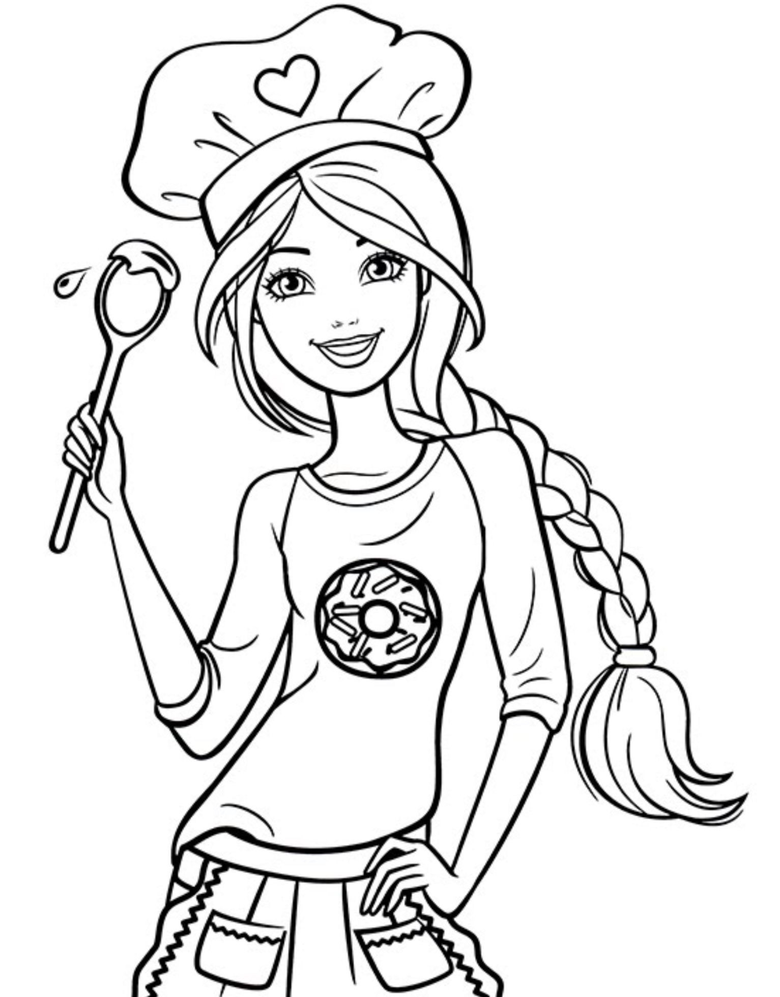 Best ideas about Barbie Coloring Sheets For Boys
. Save or Pin Chef Barbie Coloring Page Раскраски Now.