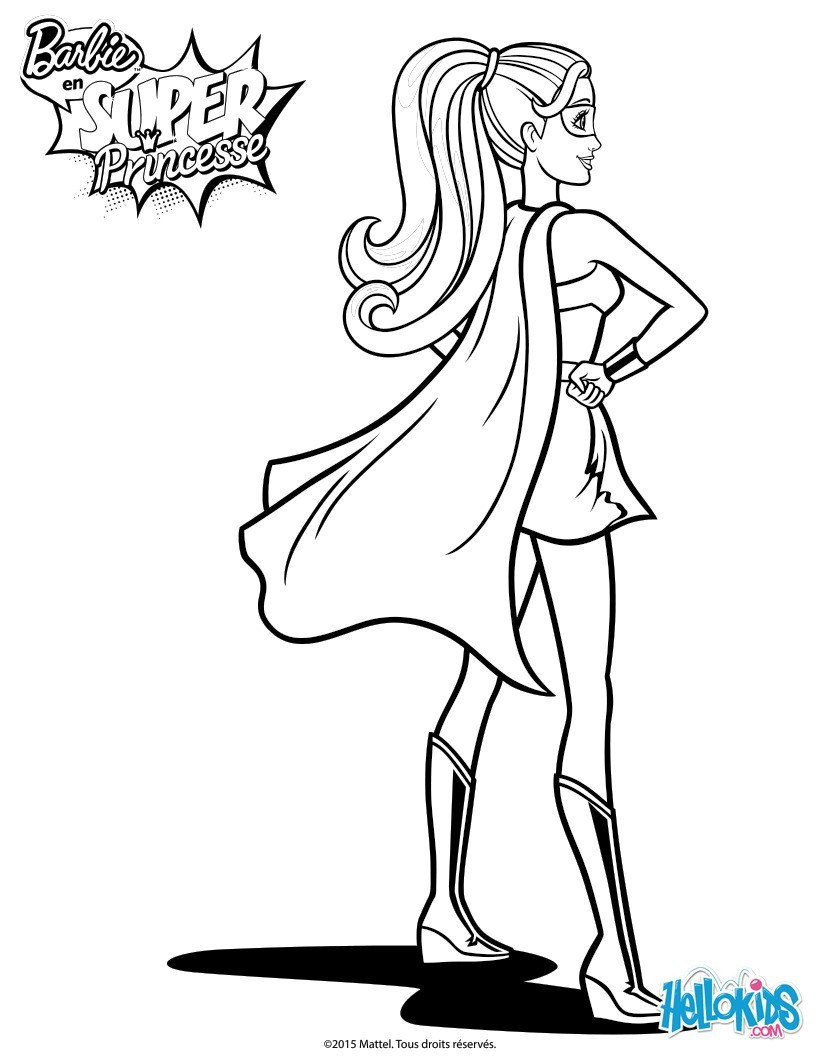 Best ideas about Barbie Printable Coloring Sheets
. Save or Pin Barbie super princess coloring pages Hellokids Now.