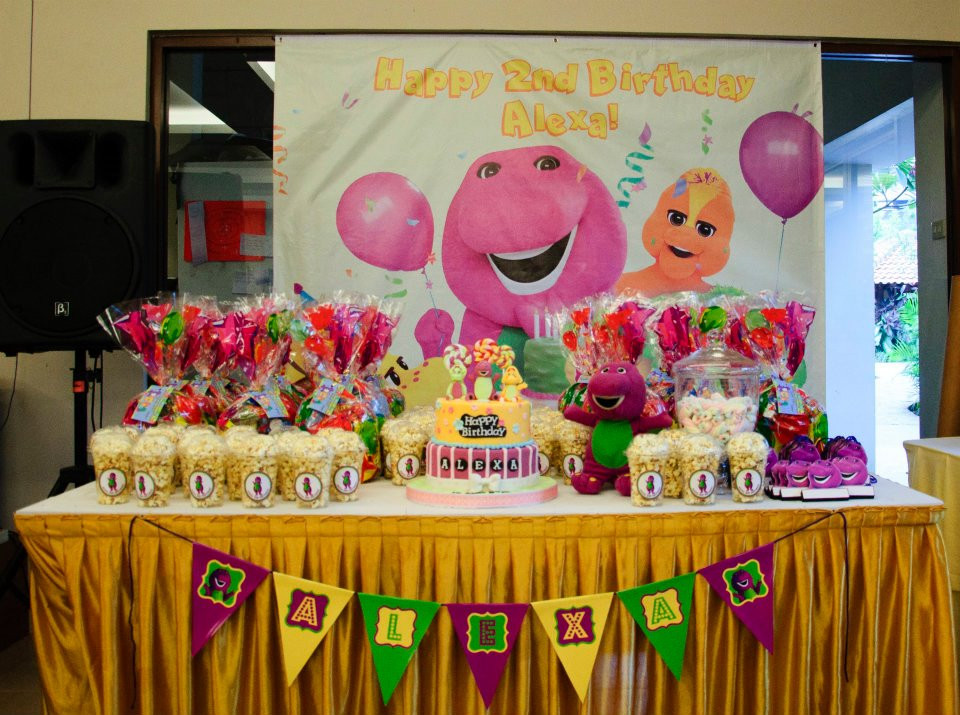 Best ideas about Barney Birthday Decorations
. Save or Pin Dessert Table Now.