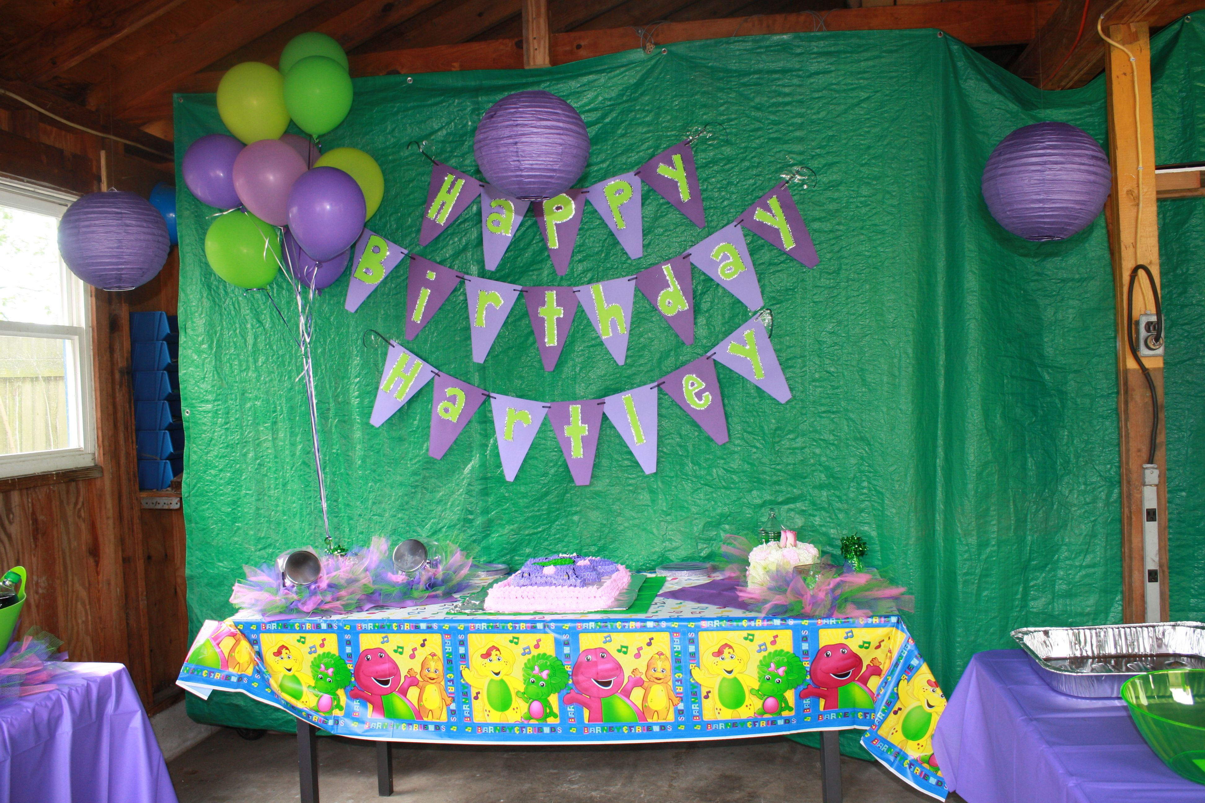 Best ideas about Barney Birthday Decorations
. Save or Pin Barney themed first birthday party decorations Now.