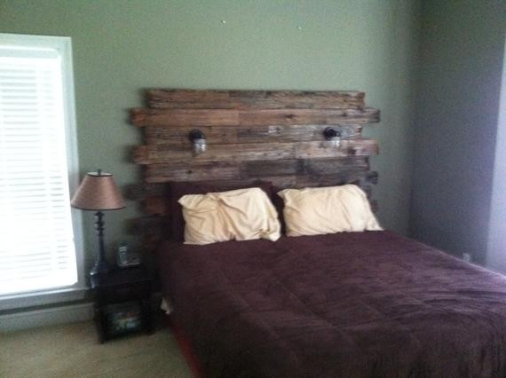 Best ideas about Barnwood Headboard DIY
. Save or Pin Items similar to Rustic Barnwood headboard with reading Now.