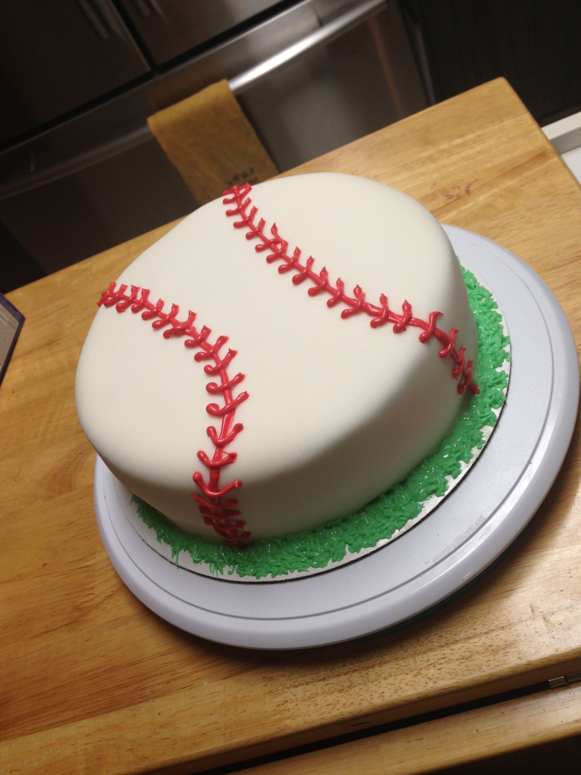 Best ideas about Baseball Birthday Cake
. Save or Pin Baseball cake fondant baseball birthdaycake Now.