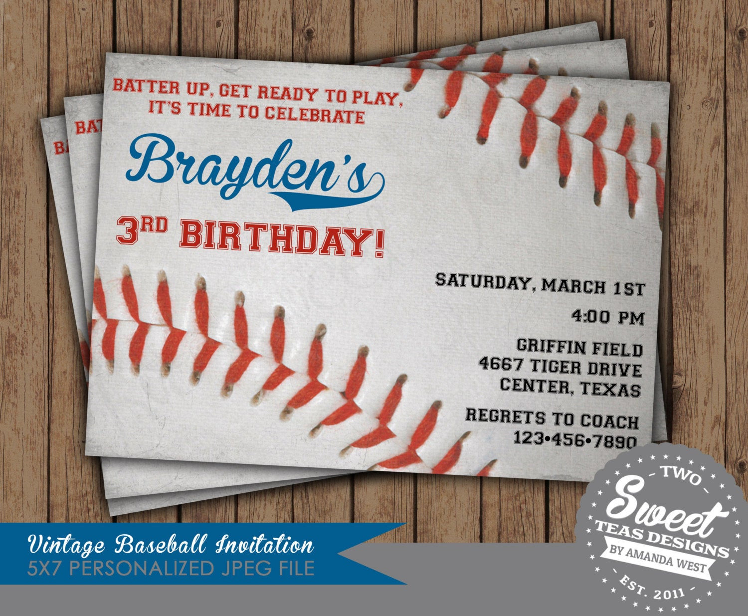 Best ideas about Baseball Birthday Invitations
. Save or Pin Baseball Party Invitation Birthday Party Digital by 2SweetTeas Now.