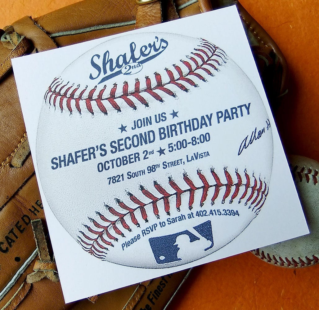 Best ideas about Baseball Birthday Invitations
. Save or Pin Baseball Birthday Invitation Custom Printable Invite PDF Now.