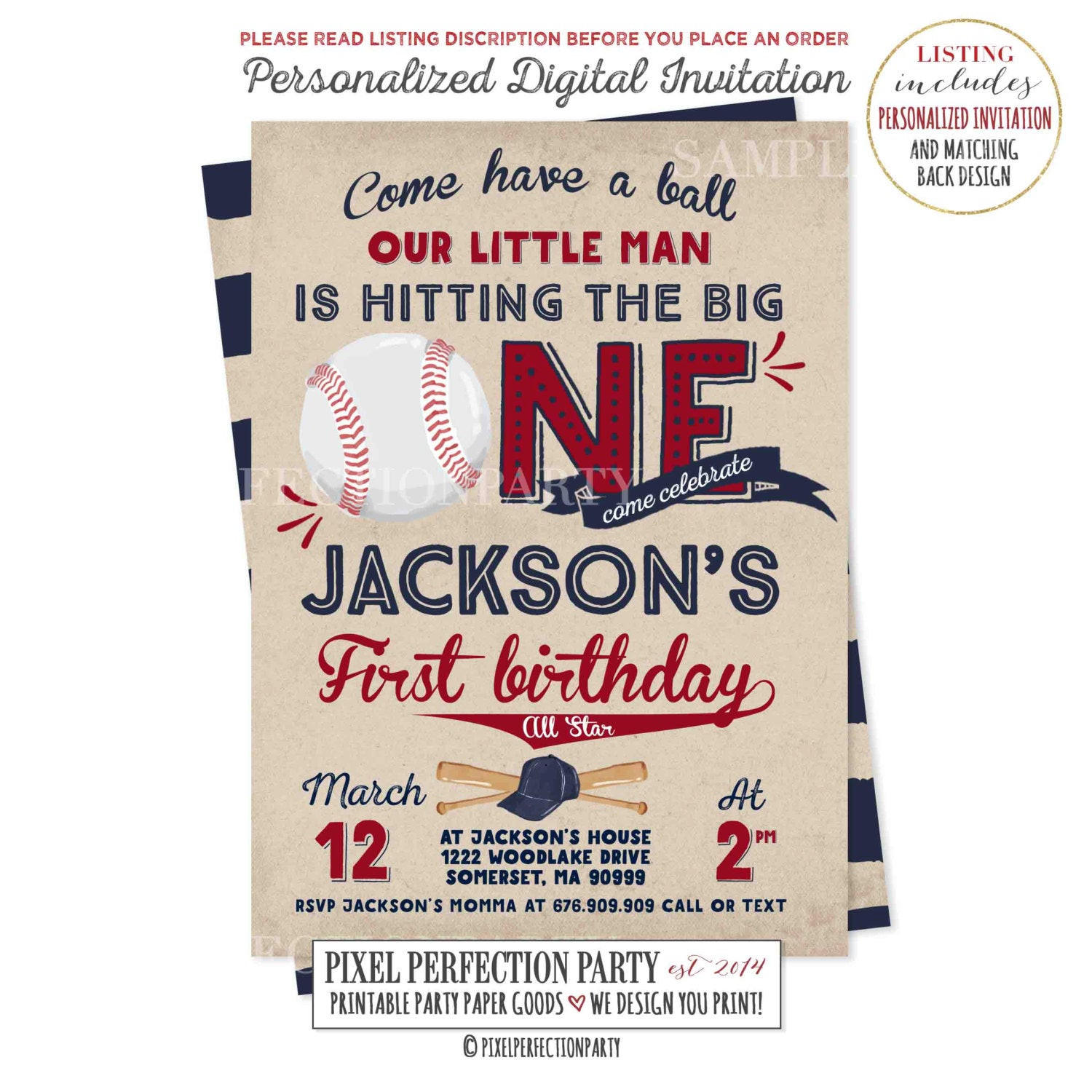 Best ideas about Baseball Birthday Invitations
. Save or Pin Baseball Birthday Invitation Baseball Invitation Baseball Now.