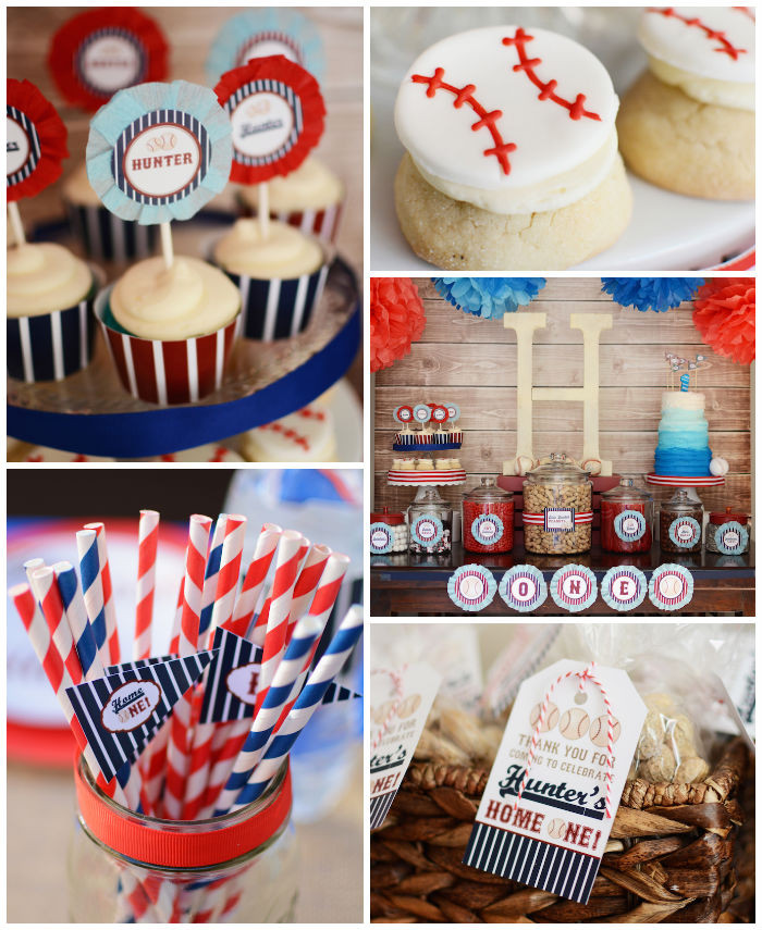 Best ideas about Baseball Birthday Party Ideas
. Save or Pin Kara s Party Ideas Home ONE Baseball Themed Birthday Now.