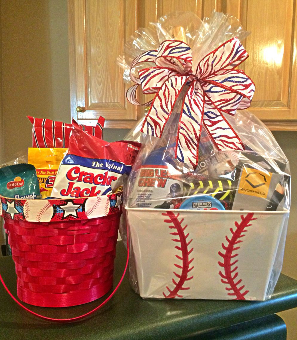 Best ideas about Baseball Gift Basket Ideas
. Save or Pin Baseball themed Easter or t basket Now.