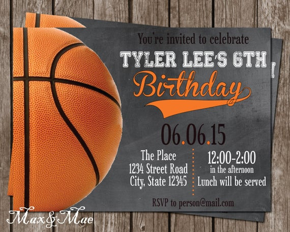 Best ideas about Basketball Birthday Invitations
. Save or Pin Basketball Birthday Invitation Basketball Party Sport Now.