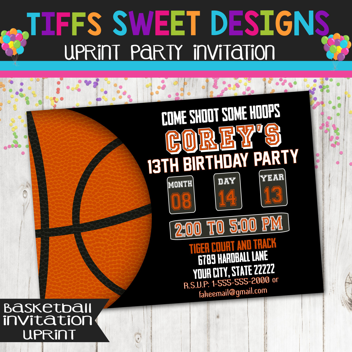 Best ideas about Basketball Birthday Invitations
. Save or Pin Basketball Party Basketball Invitation Must See Other Now.