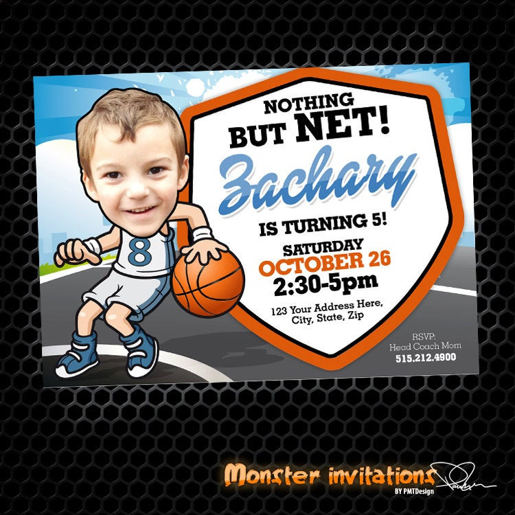 Best ideas about Basketball Birthday Invitations
. Save or Pin Basketball Invitation Basketball Party by MonsterInvitations Now.