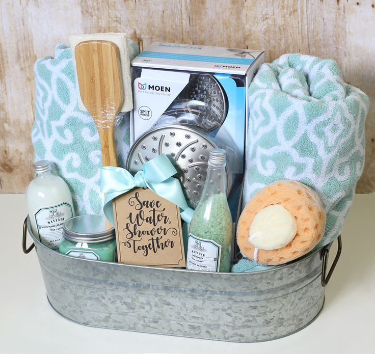 Best ideas about Bath Gift Basket Ideas
. Save or Pin Shower Themed DIY Wedding Gift Basket Idea Now.