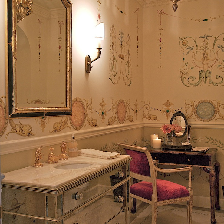 Best ideas about Bathroom In French
. Save or Pin Mirrored Bathroom Vanity French bathroom Giannetti Home Now.