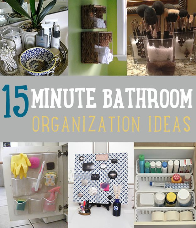 Best ideas about Bathroom Organization DIY
. Save or Pin 15 Minute DIY Bathroom Organization Ideas DIY Ready Now.