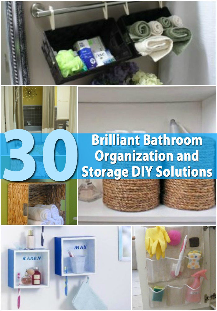 Best ideas about Bathroom Organization DIY
. Save or Pin 30 Brilliant Bathroom Organization and Storage DIY Now.