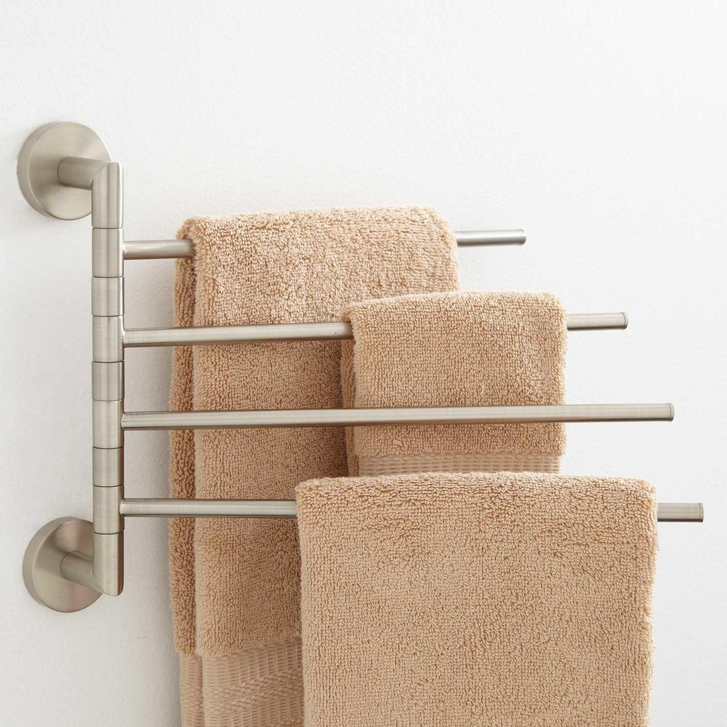 Best ideas about Bathroom Towel Bars
. Save or Pin Colvin Quadruple Swing Arm Towel Bar Bathroom Now.