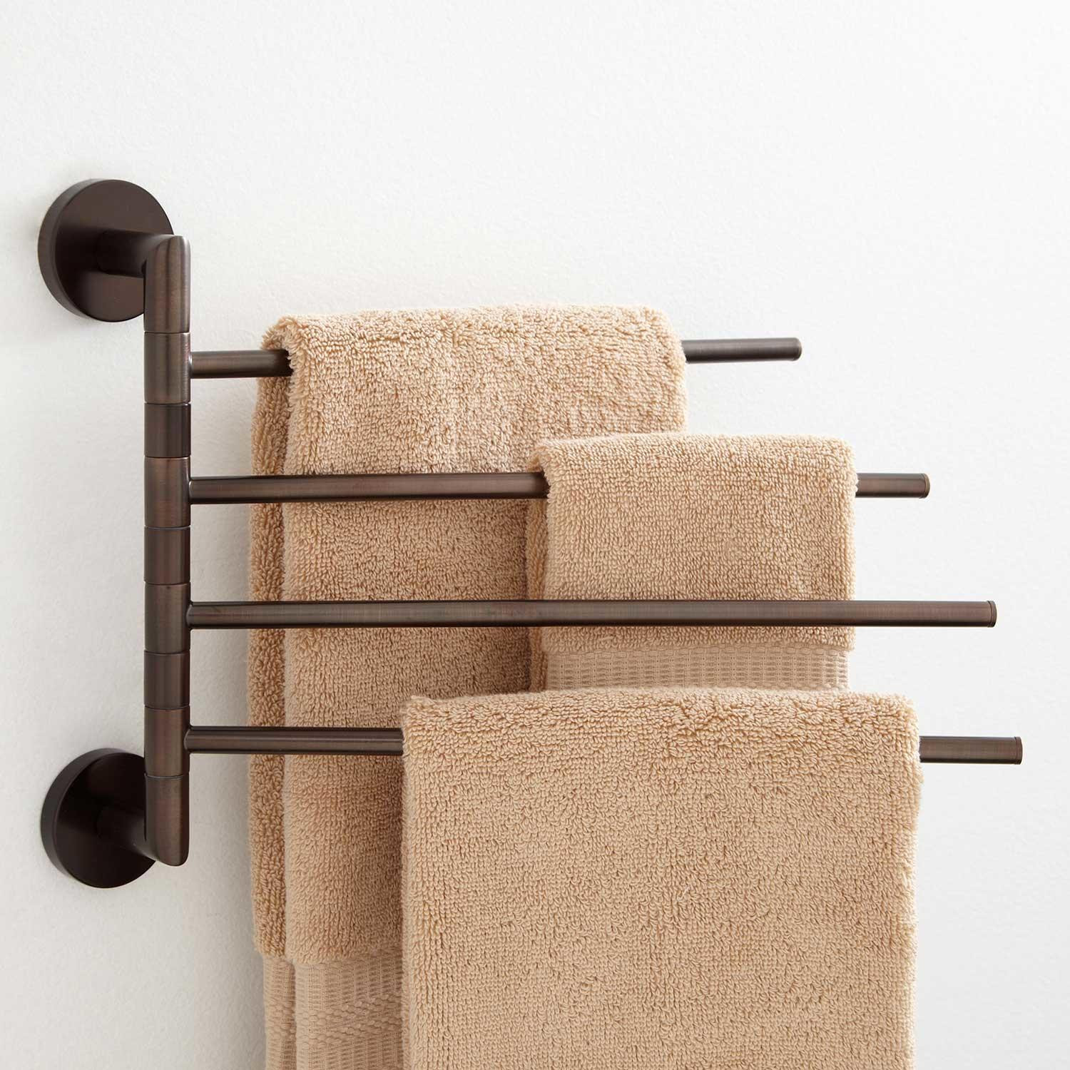 Best ideas about Bathroom Towel Bars
. Save or Pin Bristow Triple Swing Arm Towel Bar Bathroom Now.