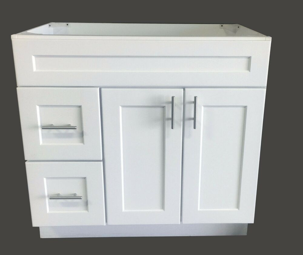 Best ideas about Bathroom Vanity Base
. Save or Pin New White Shaker Single sink Bathroom Vanity Base Cabinet Now.