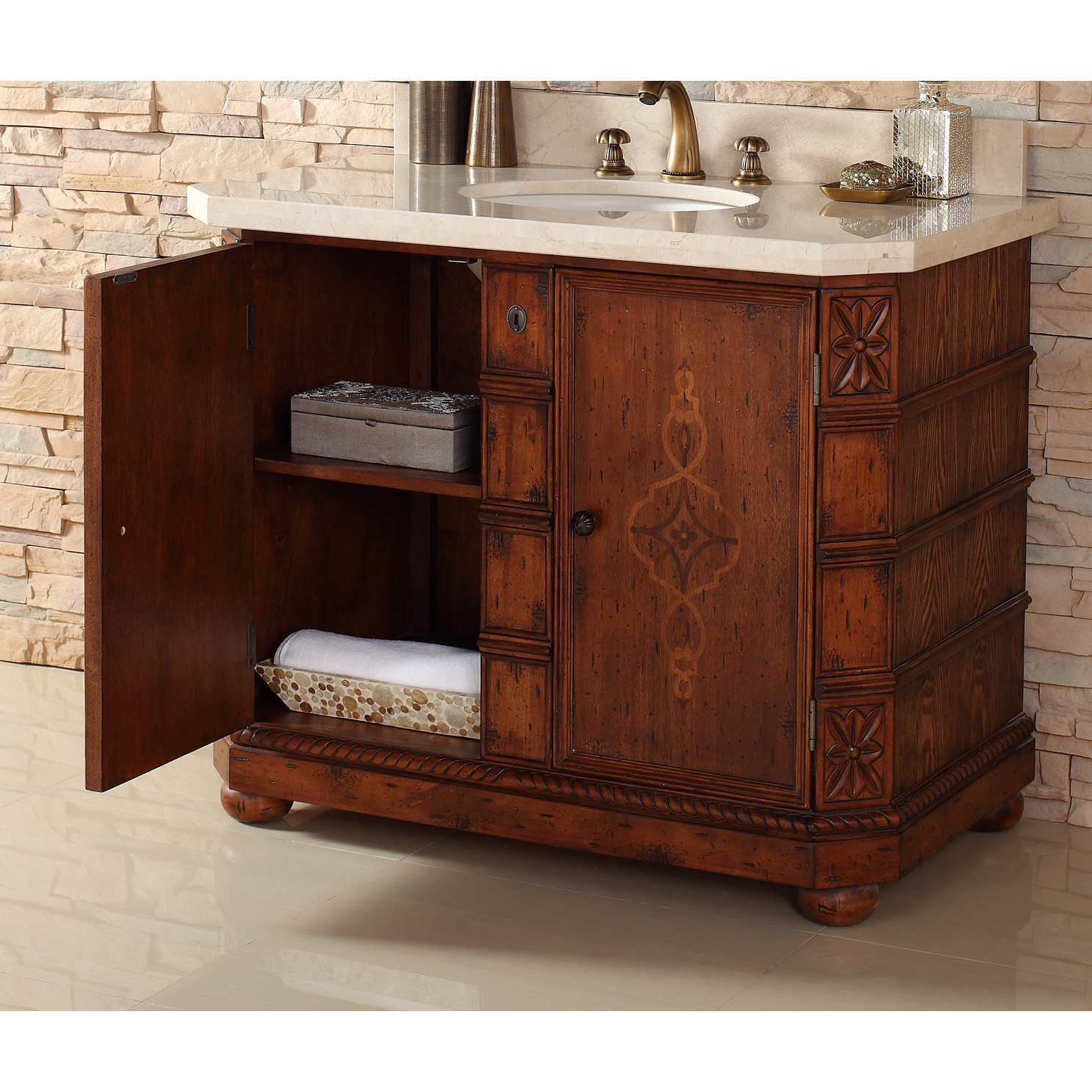 Best ideas about Bathroom Vanity Base
. Save or Pin Charleston 42" Single Bathroom Vanity Base Now.