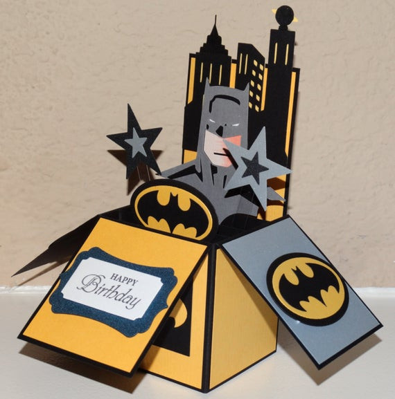 Best ideas about Batman Birthday Card
. Save or Pin Batman Happy Birthday Cards handmade 3D pop up greeting card Now.