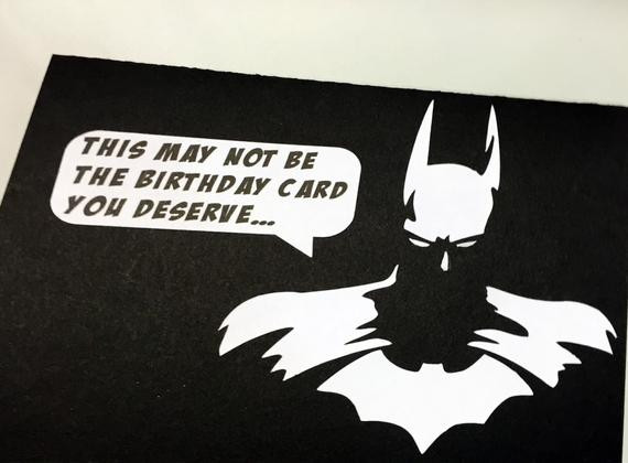 Best ideas about Batman Birthday Card
. Save or Pin Items similar to Handmade Batman Birthday Card on Etsy Now.
