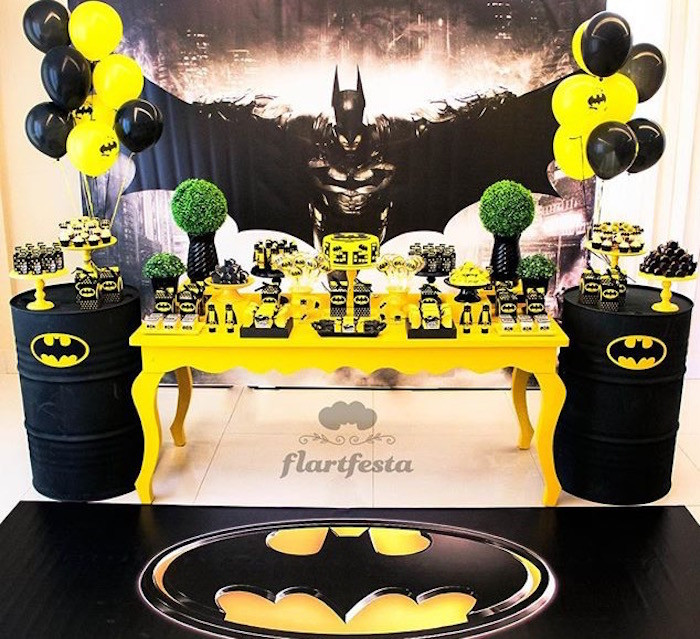 Best ideas about Batman Birthday Decorations
. Save or Pin Kara s Party Ideas Black and Yellow Batman Birthday Party Now.