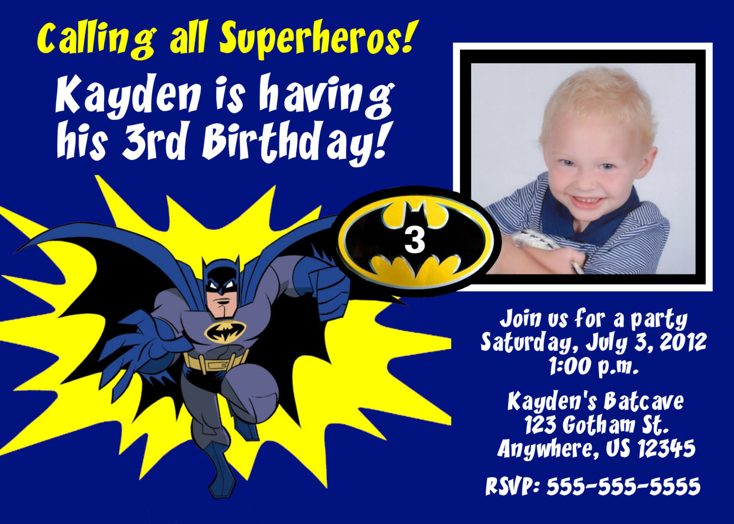 Best ideas about Batman Birthday Invitations
. Save or Pin Batman Superhero Birthday Invitation You Print Now.