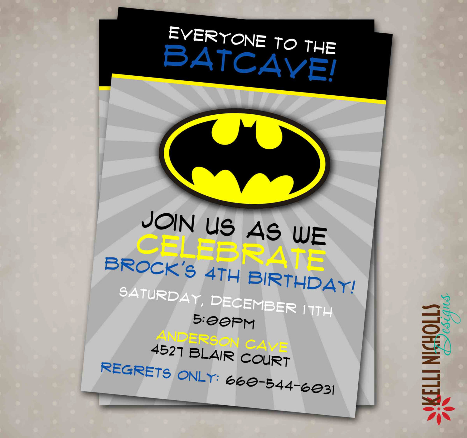 Best ideas about Batman Birthday Invitations
. Save or Pin Batman Birthday Party Invitation Custom by Now.