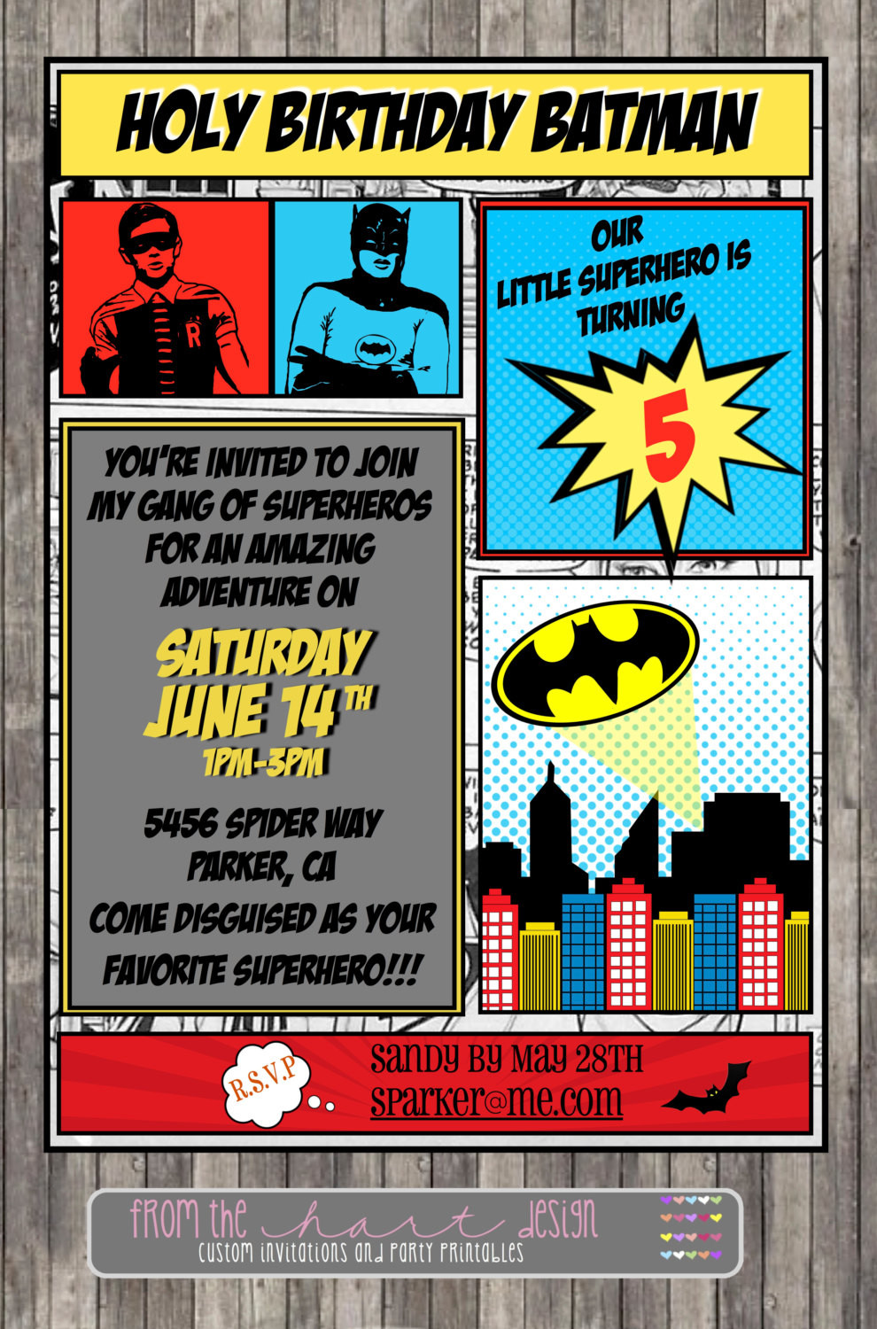 Best ideas about Batman Birthday Invitations
. Save or Pin Batman Birthday Party Invitation ic Superhero Marvel Now.