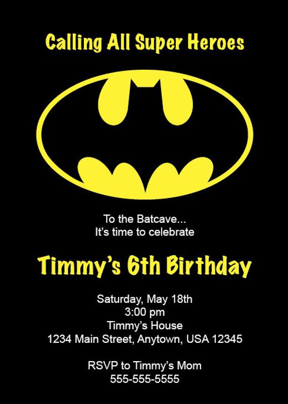 Best ideas about Batman Birthday Invitations
. Save or Pin Kid s Birthday Party Invitation Batman Party Superhero Now.