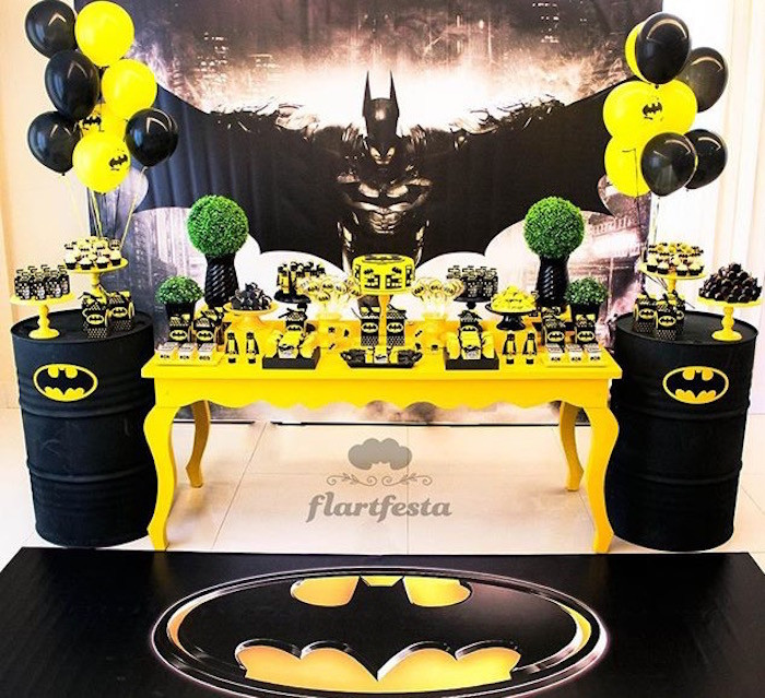 Best ideas about Batman Birthday Party Supplies
. Save or Pin Kara s Party Ideas Black and Yellow Batman Birthday Party Now.