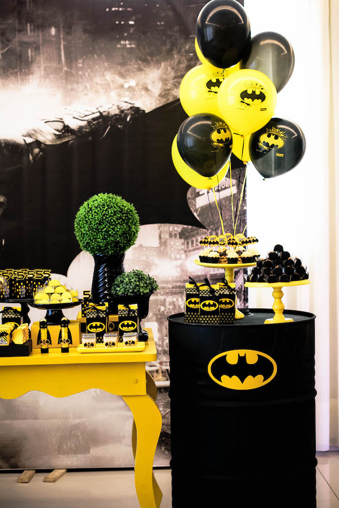 Best ideas about Batman Birthday Party Supplies
. Save or Pin Kara s Party Ideas Black and Yellow Batman Birthday Party Now.