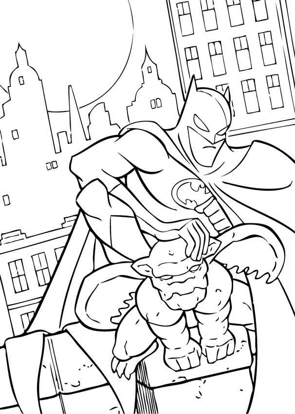 Best ideas about Batmobile Coloring Pages
. Save or Pin Batman and gargoyle coloring pages Hellokids Now.