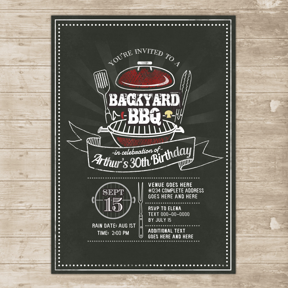 Best ideas about Bbq Birthday Invitations
. Save or Pin Backyard BBQ Invitation Grill Cookout Invite Family Picnic Now.