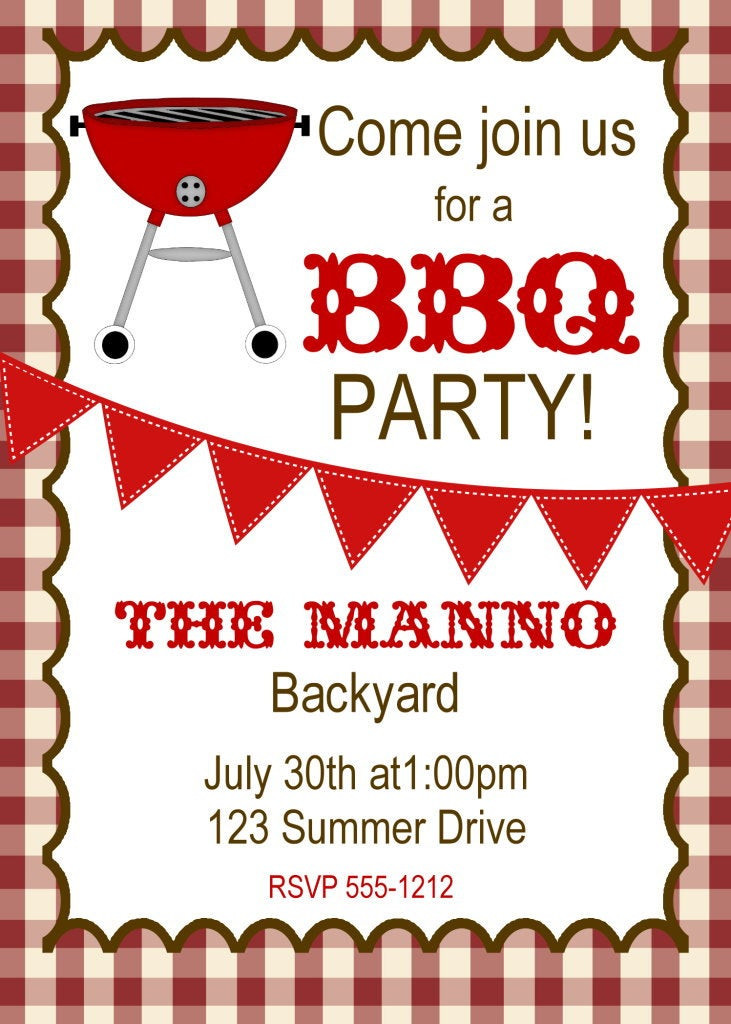 Best ideas about Bbq Birthday Invitations
. Save or Pin BBQ Invitation Bbq Birthday invitation Graduation Bbq Now.