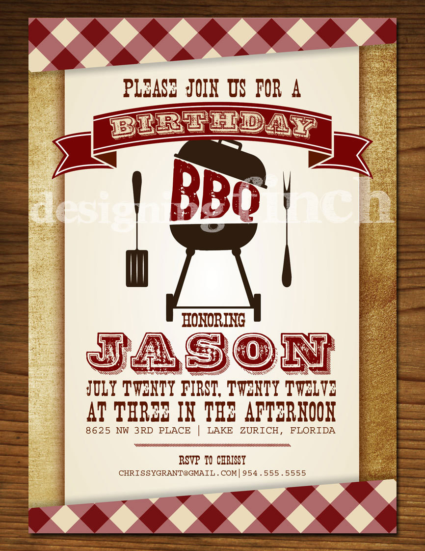 Best ideas about Bbq Birthday Invitations
. Save or Pin BBQ Birthday Invitation Customizable Printable 101 Now.