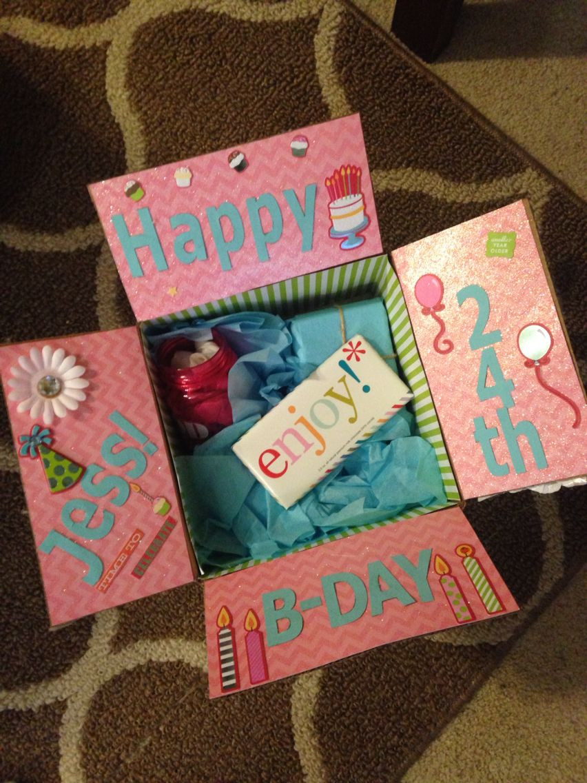 Best ideas about Bday Gift Ideas For Best Friend
. Save or Pin Best friend birthday box Decorate the inside of the box Now.