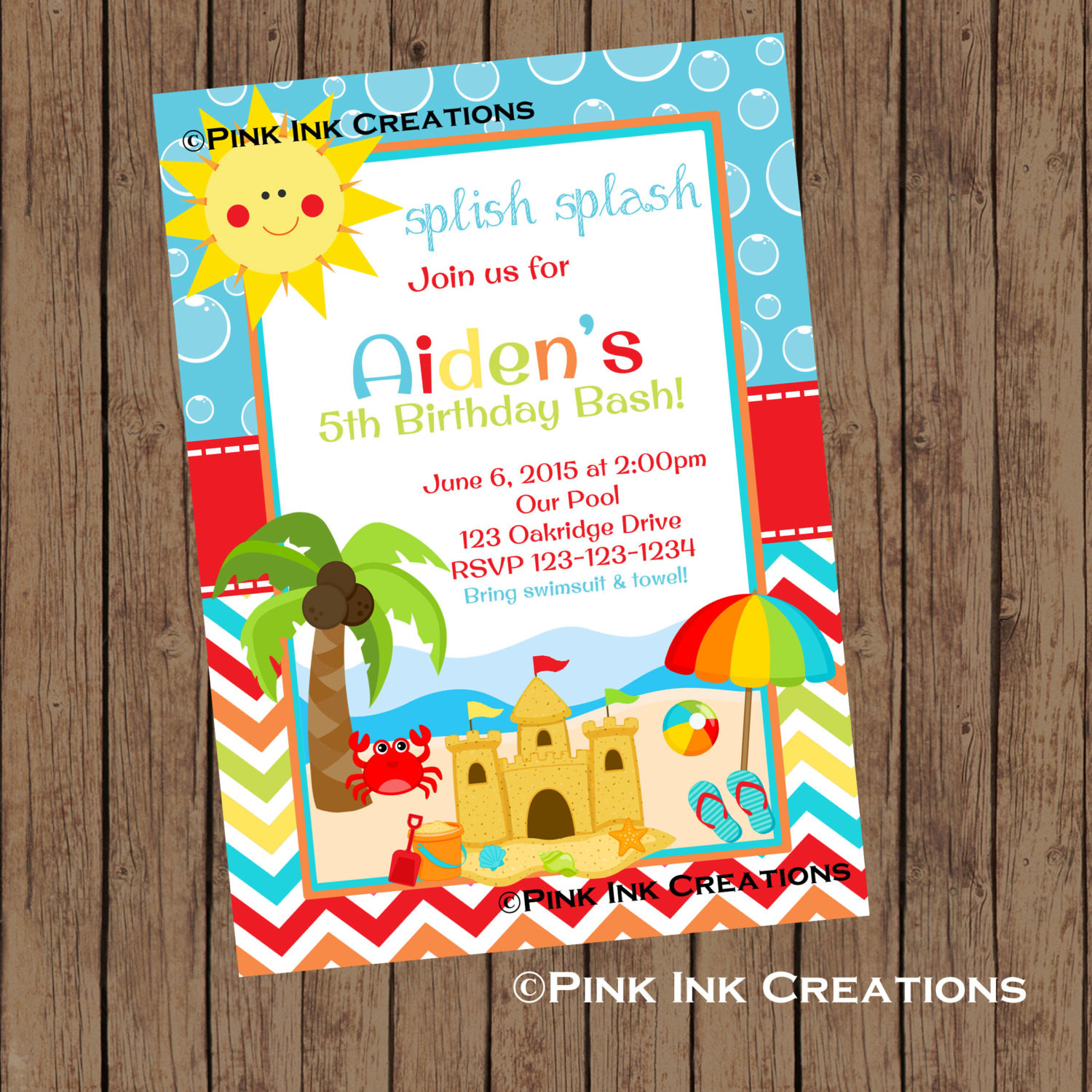 Best ideas about Beach Birthday Party Invitations
. Save or Pin BEACH Birthday Invitation Beach Fun Invitation Beach Boy Now.