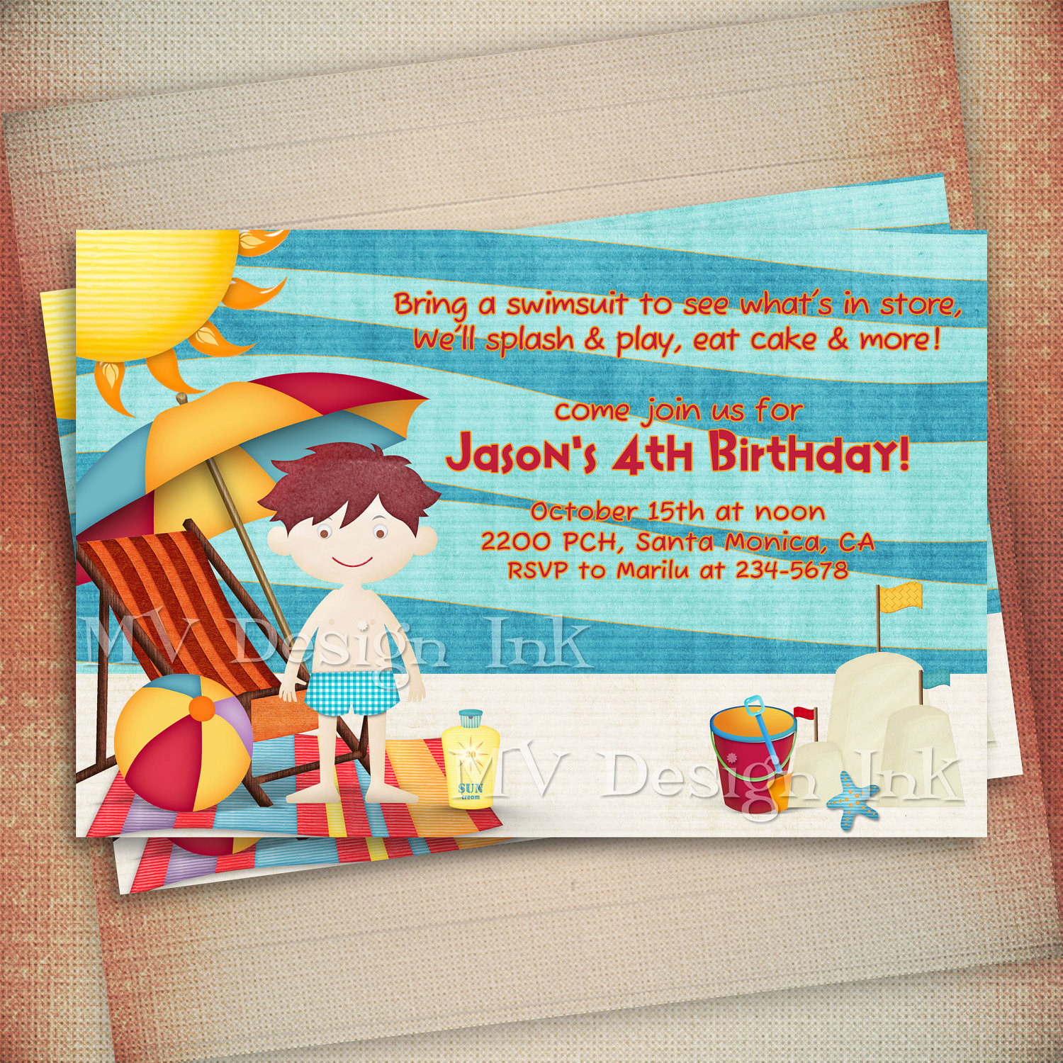 Best ideas about Beach Birthday Party Invitations
. Save or Pin Beach Birthday Invitation Beach Party Birthday Invite Pool Now.