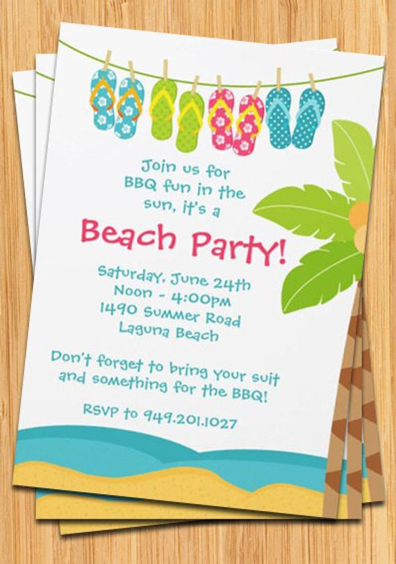 Best ideas about Beach Birthday Party Invitations
. Save or Pin Summer Beach Party Invitation Now.