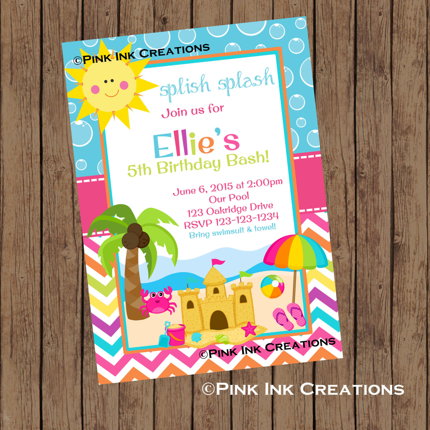 Best ideas about Beach Birthday Party Invitations
. Save or Pin BEACH Birthday Invitation Beach Fun Invitation Beach Girl Now.