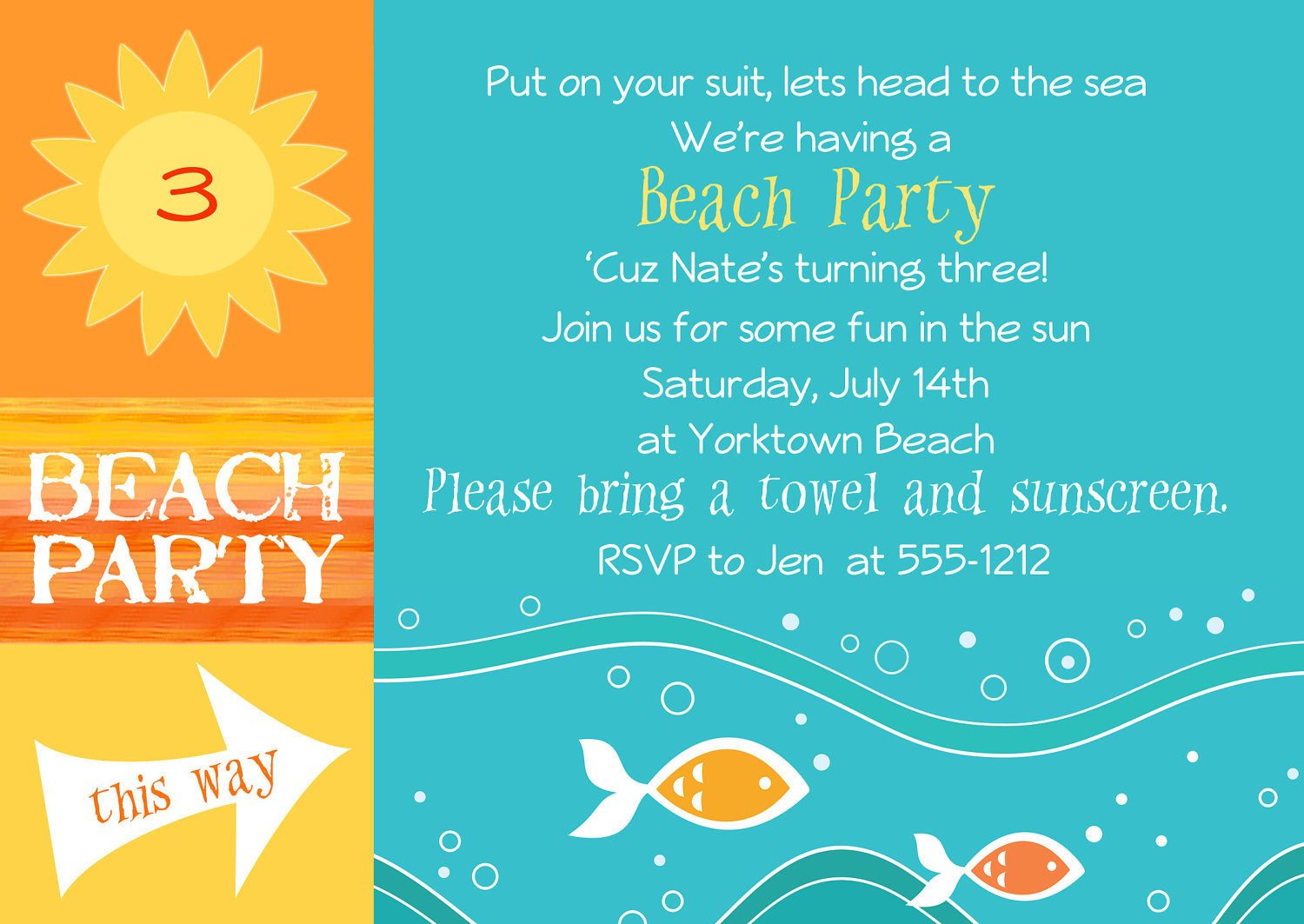 Best ideas about Beach Birthday Party Invitations
. Save or Pin Beach Party Invitations by JenTbyDesign on Etsy Now.