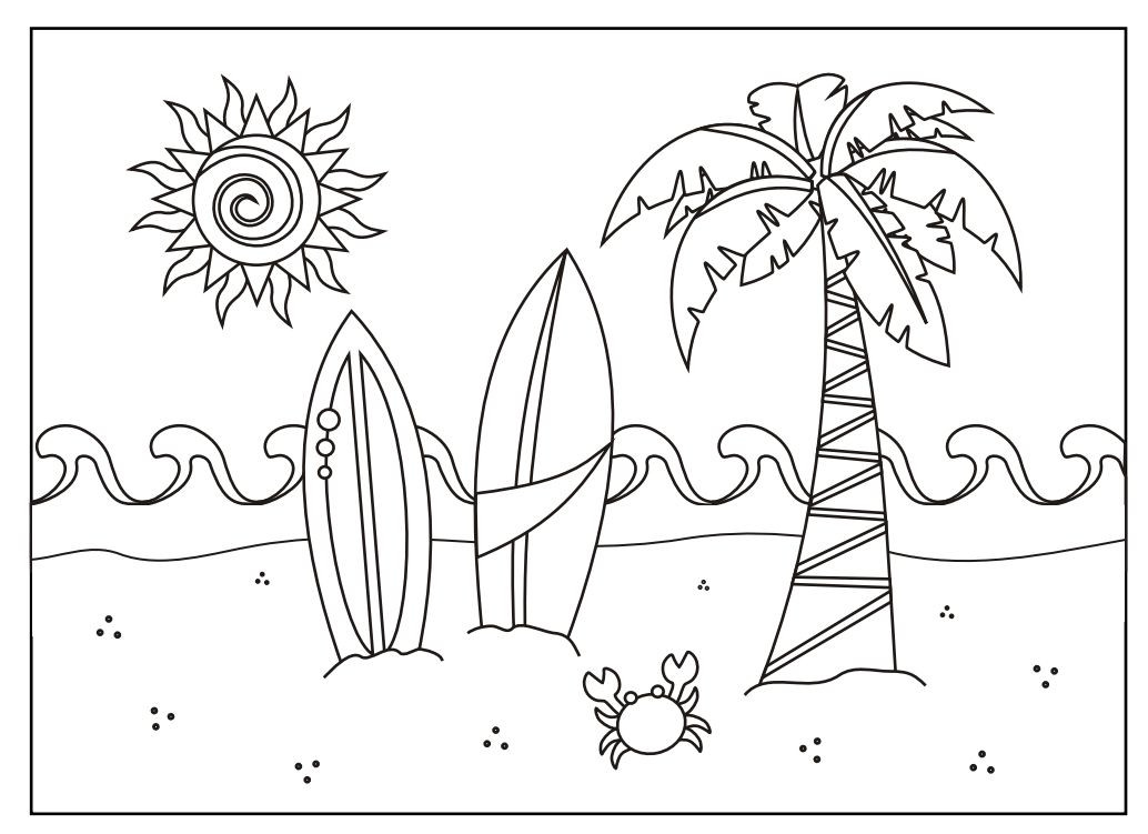 Best ideas about Beach Free Coloring Pages
. Save or Pin 243 Summer Coloring Pages for Kids Now.