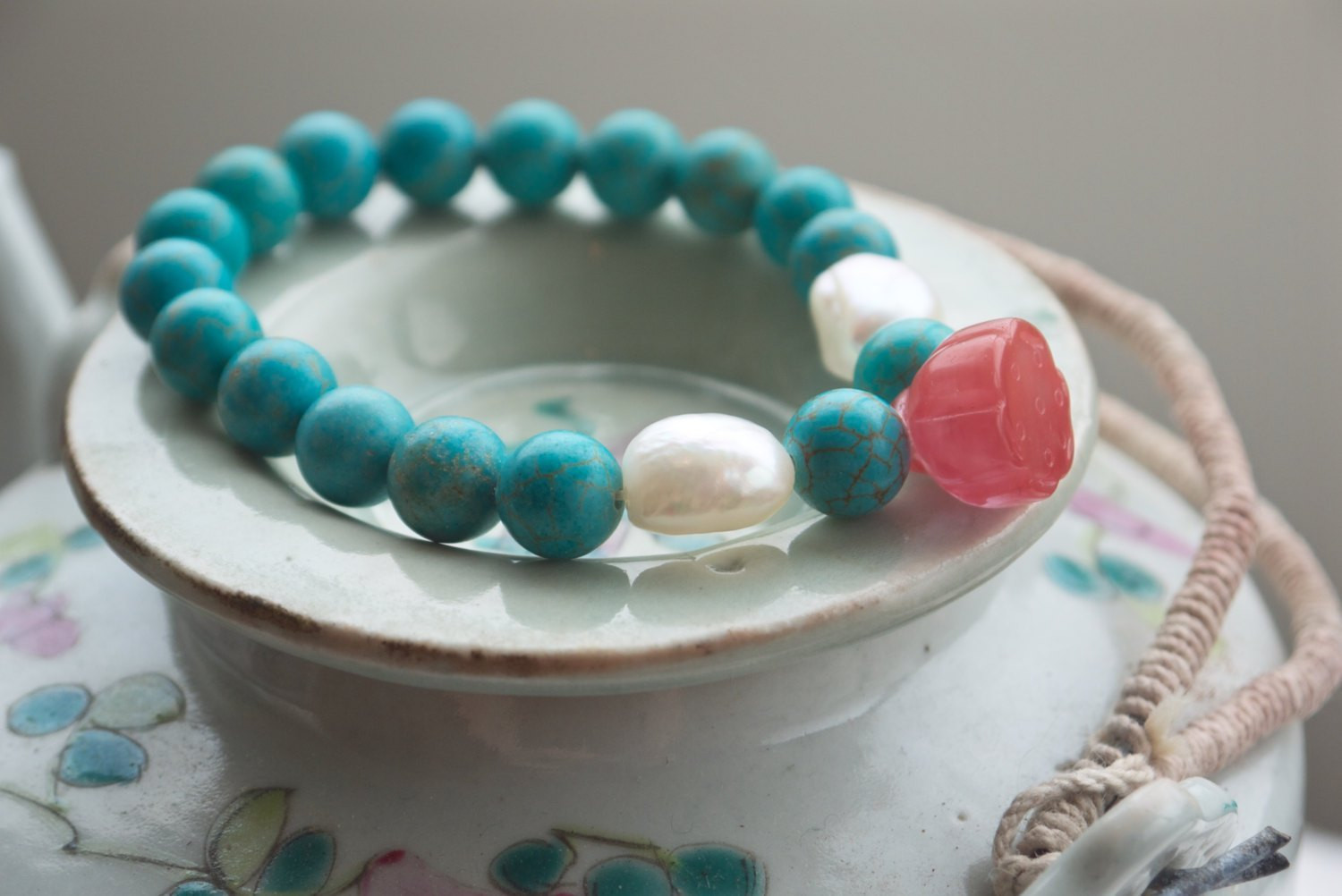 Best ideas about Beach Gift Ideas For Her
. Save or Pin Beach jewelry Turquoise bracelet with pearls Boho t Now.