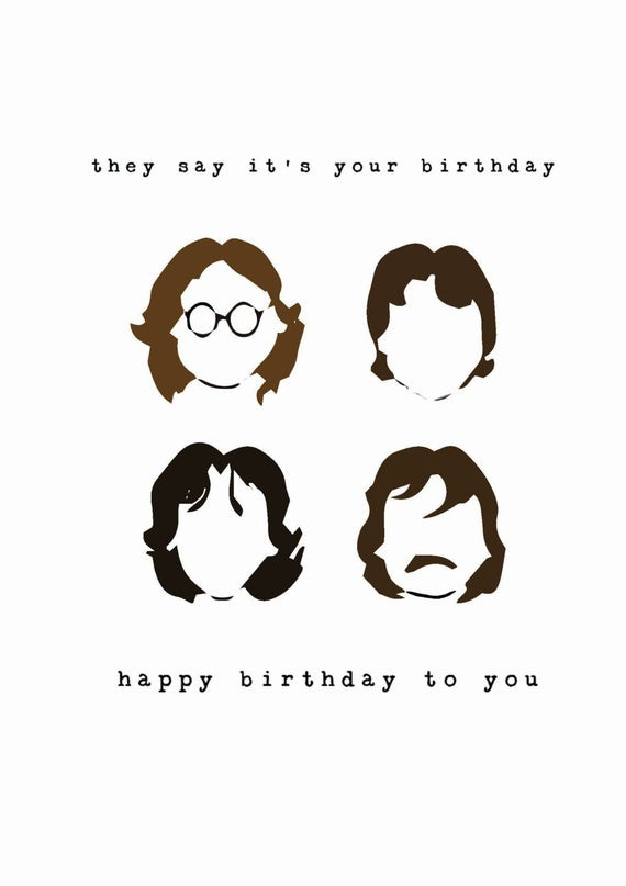Best ideas about Beatles Birthday Card
. Save or Pin Beatles Birthday Card Now.