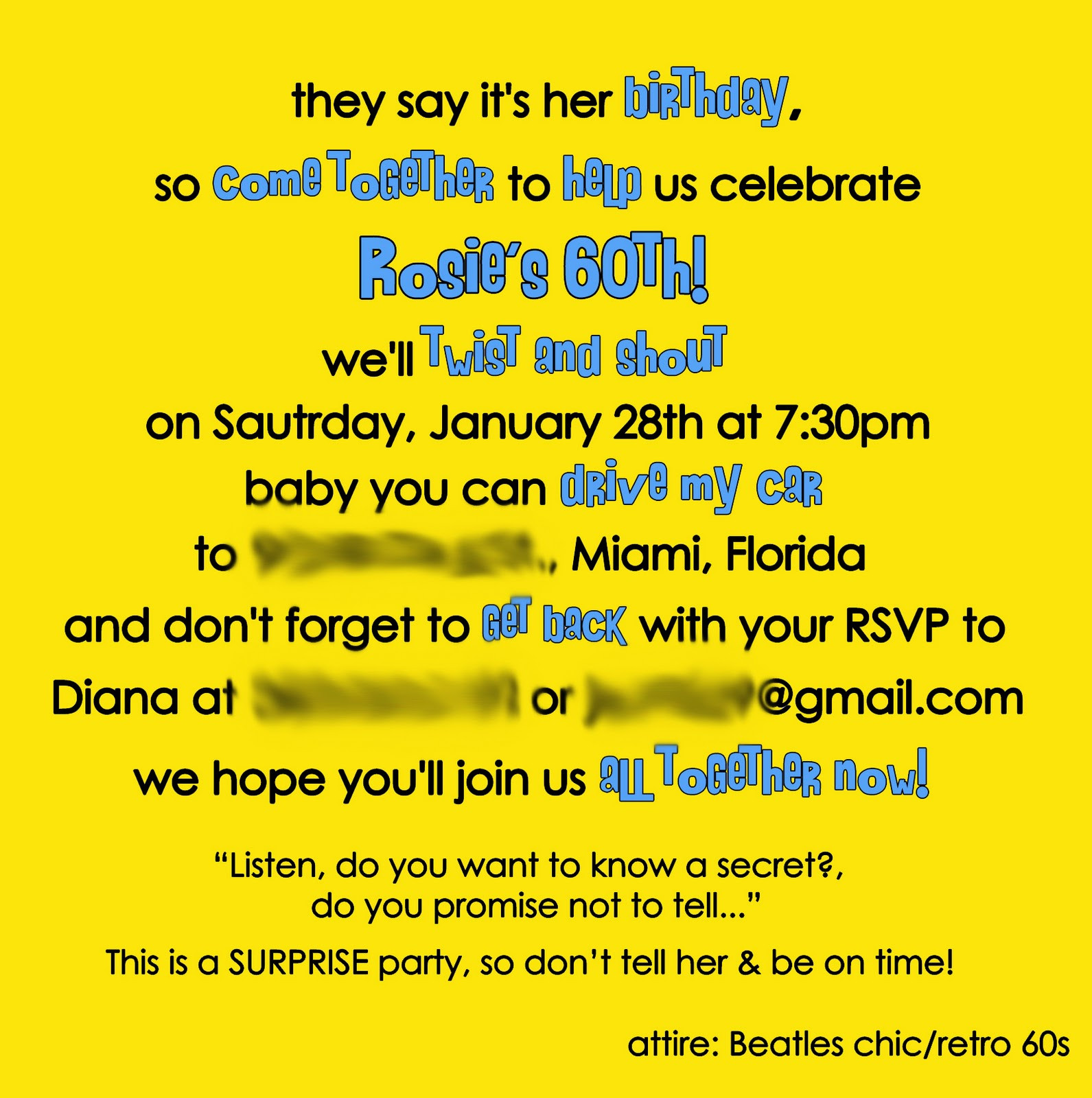 Best ideas about Beatles Birthday Song Funny
. Save or Pin designed by Diana Mom s 60th Birthday Beatles Party Now.