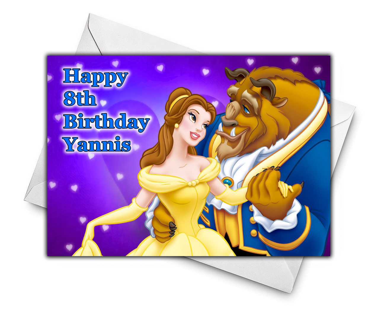 Best ideas about Beauty And The Beast Birthday Card
. Save or Pin BEAUTY AND THE BEAST Personalised Birthday Card Now.