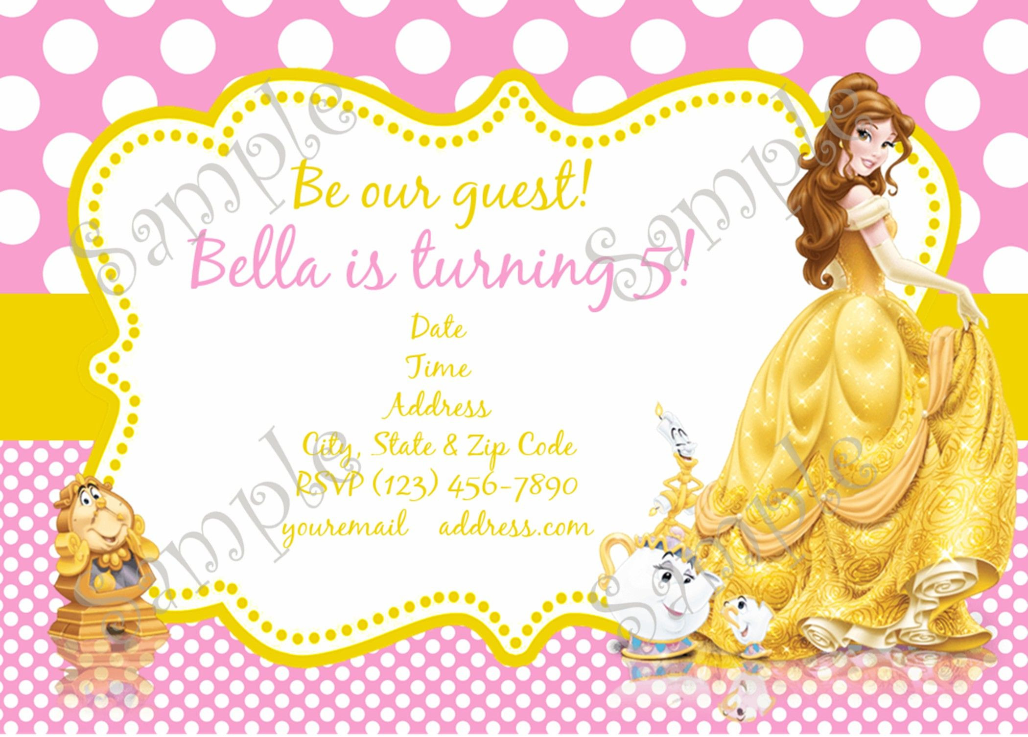 Best ideas about Beauty And The Beast Birthday Card
. Save or Pin Belle Invitation Belle Party Belle Birthday party Now.