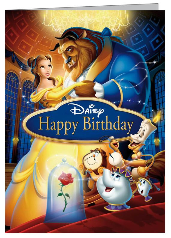 Best ideas about Beauty And The Beast Birthday Card
. Save or Pin Disney Beauty and the Beast Personalised Birthday Card A5 Now.